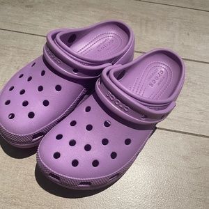 Purple crocs
